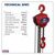 Sealey CB2000 Chain Block 2tonne 2.5mtr