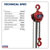 Sealey CB500 Chain Block 0.5tonne 2.5mtr