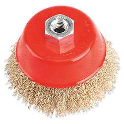 Sealey CBC100 Brassed Steel Cup Brush 100mm M14