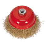 Sealey CBC125 Brassed Steel Cup Brush 125mm M14