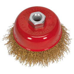 Sealey CBC75 Brassed Steel Cup Brush 75mm M10