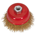 Sealey CBC75 Brassed Steel Cup Brush 75mm M10