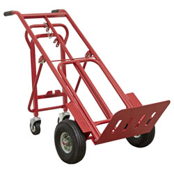 Sealey CST989 Sack Truck 3-in-1 with Pneumatic Tyres 250kg Capacity