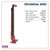 Sealey FJ48 Farm Jack 1200mm 3000kg Capacity