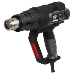 Sealey HS102 Hot Air Gun 2000W 3-Speed 50-600°C Variable Heat