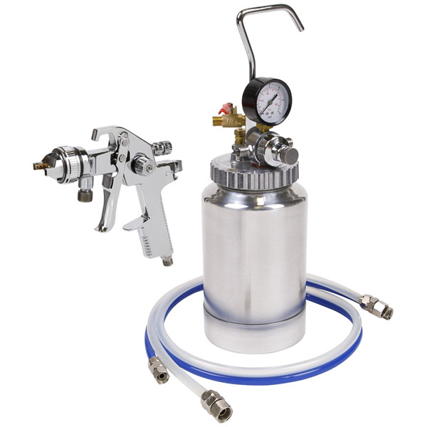 Sealey HVLP79/P HVLP Pressure Pot System with Spray Gun & Hoses 1.7mm