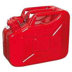 Sealey JC10 Jerry Can 10ltr - Red