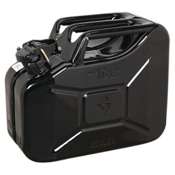 Sealey JC10B Jerry Can 10ltr - Black