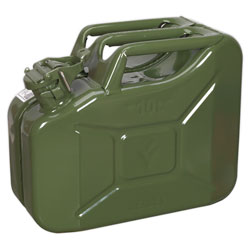 Sealey JC10G Jerry Can 10ltr - Green