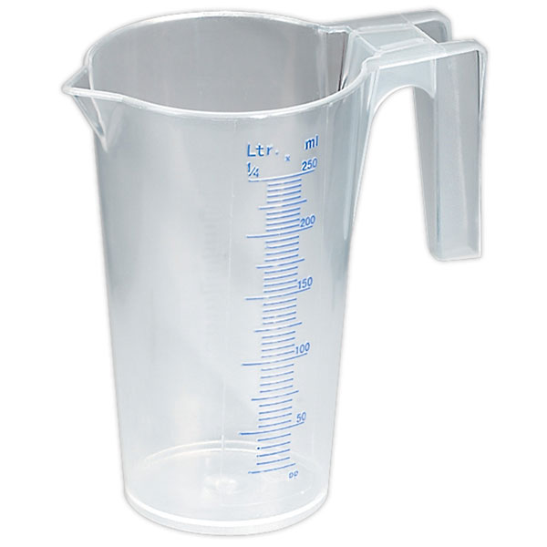 Sealey Measuring Jug Translucent 0.25L