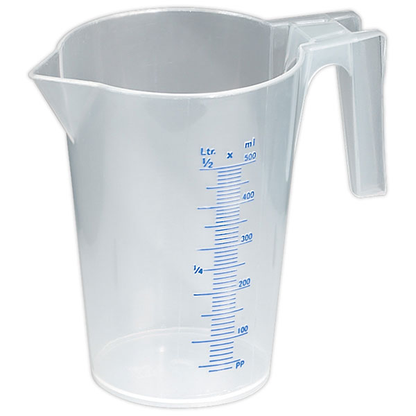 Sealey JT0500 Measuring Jug Translucent 0.5L