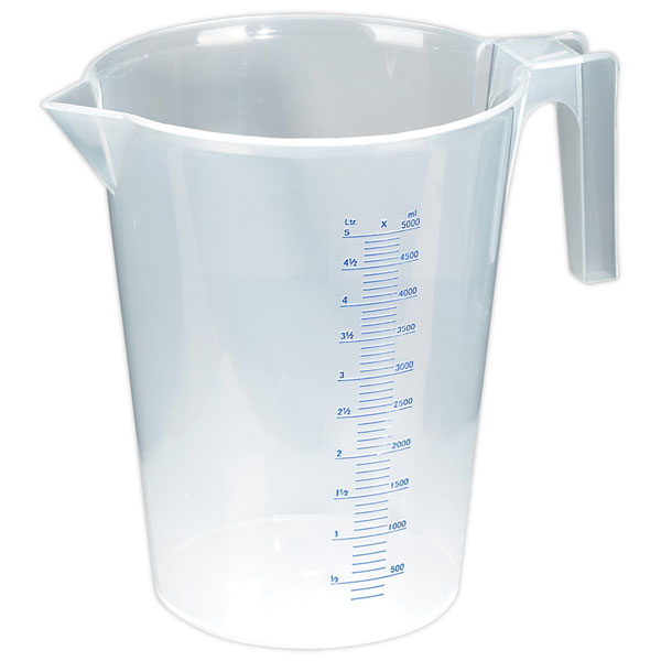 Sealey JT5000 Measuring Jug Translucent 5L