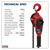 Sealey LH750 Lever Hoist Steel 750kg