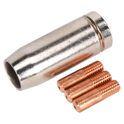 Sealey MIG954 Gas Cup x 1 Contact Tip 0.8mm x 3 Tb14k