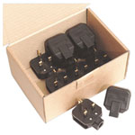 Sealey PL/13/3 Rubber Plug 13amp Extra Heavy-duty Pack of 10