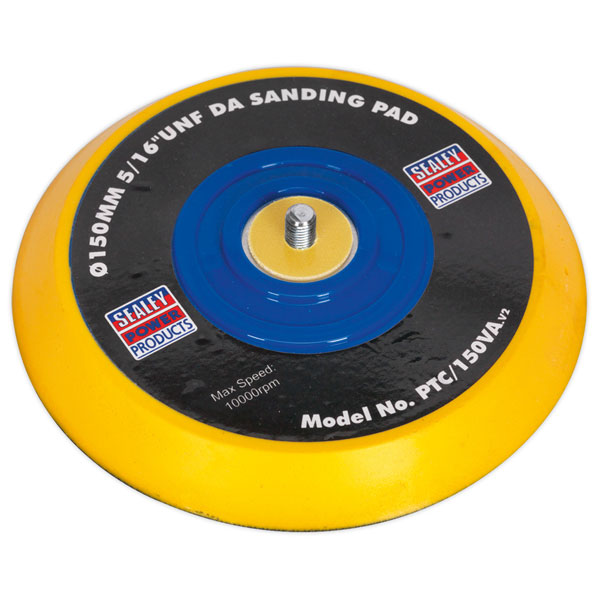 Sealey PTC/150VA DA Backing Pad for Hook & Loop Discs 145mm 5/16"UNF