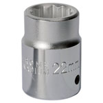 Sealey S34/22 Walldrive Socket 22mm 3/4"sq Drive