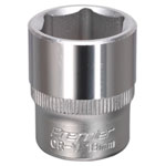 Sealey S3818 Walldrive Socket 18mm 3/8"sq Drive