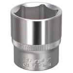Sealey S3821 Walldrive Socket 21mm 3/8"sq Drive