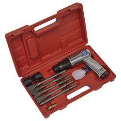 Sealey SA11 Air Hammer with Chisels Long Stroke