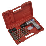 Sealey SA11 Air Hammer with Chisels Long Stroke