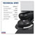 Sealey SA801 Air Palm Orbital Sander 150mm Dust-free
