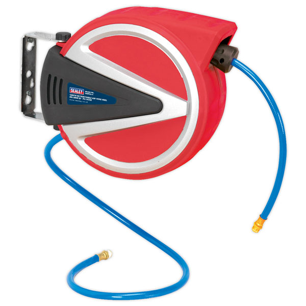 Sealey SA812 Retractable Air Hose Reel 12m Ø6.5mm ID - PU Hose