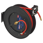 Sealey SA85 Retractable Air Hose Steel Reel 20mtr Ø10mm ID Rubber Hose
