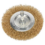Sealey SFB75 Flat Wire Brush 75mm with 6mm Shaft