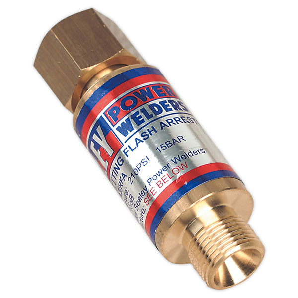 Sealey SGA3/RFA Flash Back Arrestor Auto Resetting Oxygen | Rapid Online