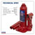 Sealey SJ2 Bottle Jack Yankee 2tonne