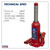 Sealey SJ5BMC Bottle Jack Yankee 5tonne with Carry-case