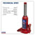 Sealey SJ8 Bottle Jack 8tonne