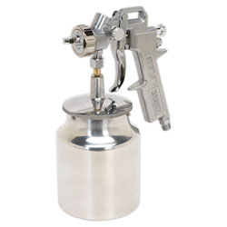 Sealey SSG2 Spray Gun Suction Feed General-Purpose 1.5mm Set-Up