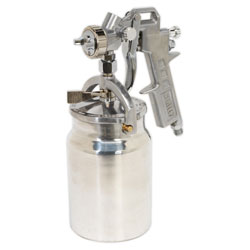 Sealey SSG401 Spray Gun Suction Feed 1.5mm Set-up