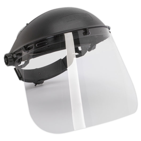 Sealey SSP11 Brow Guard & Full Face Shield Deluxe BS EN166/B39 | Rapid ...