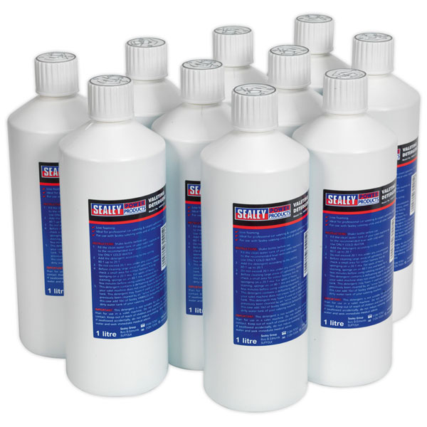 Sealey VMR921 Carpet/Upholstery Detergent 1ltr Pack of 10