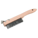 Sealey WB03 Wire Brush with Steel Fill and Scraper 260mm