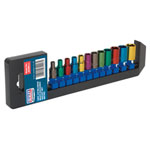 Sealey AK282 Multi-coloured Socket Set 12pc 1/4sq Drive Metric