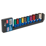 Sealey AK285 Multi-coloured Socket Set 10pc 3/8sq Drive Metric