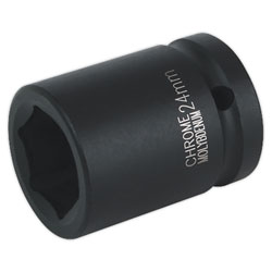 Sealey IS3424 Impact Socket 24mm 3/4sq Drive