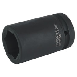 Sealey IS134D Impact Socket 34mm Deep 1sq Drive