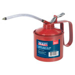 Sealey TP1000 Metal Oil Can Flexible Spout 1000ml
