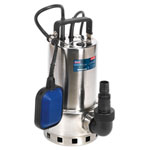 Sealey WPS225A Submersible Stainless Water Pump Automatic 225ltr/min 230V