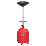 Sealey AK80D Mobile Oil Drainer 80L Gravity Discharge