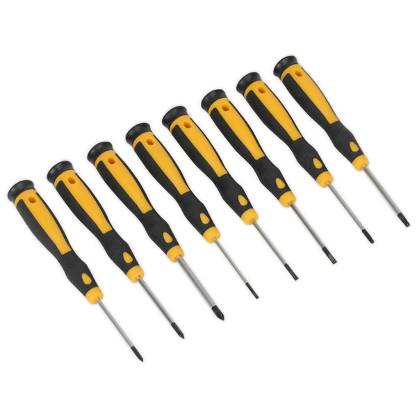 Sealey S0618 Microtip Screwdriver Set 8pc