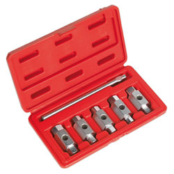 Sealey AK659 Oil Drain Plug Key Set 6pc Double End