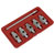 Sealey AK659 Oil Drain Plug Key Set 6pc Double End