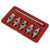 Sealey AK659 Oil Drain Plug Key Set 6pc Double End
