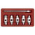 Sealey AK659 Oil Drain Plug Key Set 6pc Double End